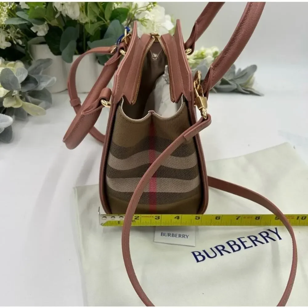 Women's Burberry, mini top handle satchel handbag, detachable shoulder strap - Picture 12 of 16